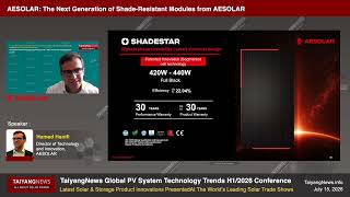 What Makes ShadeStar Shade-Tolerant? | Hamed Hanifi, AESOLAR