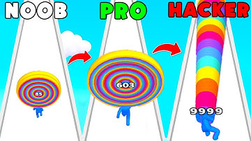 NOOB VS PRO VS HACKER IN LAYER MAN 🌈 GAMEPLAY MAX LVL