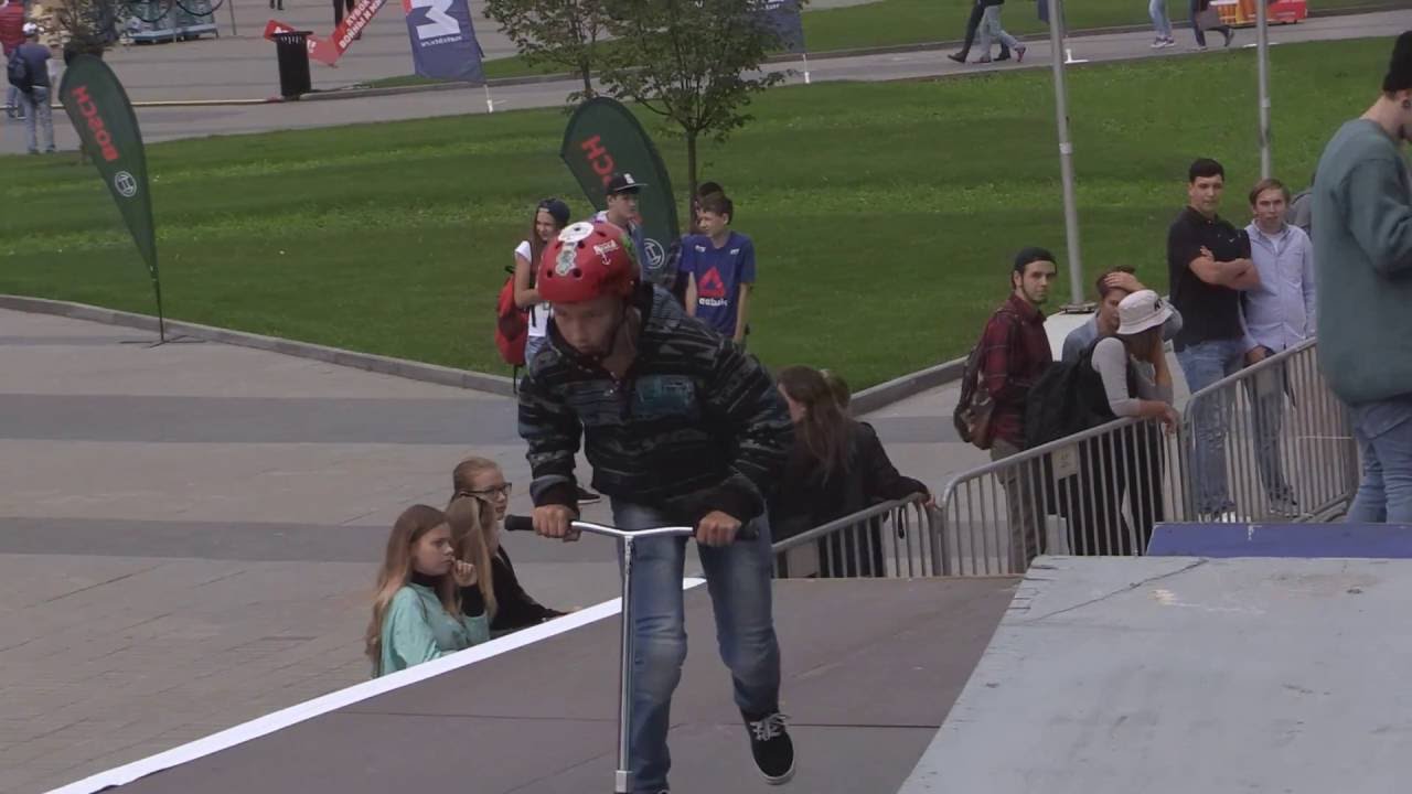 новички квалификация группа 1 highlights самокат KICK&GO - "Парке легенд", Москва 20160910