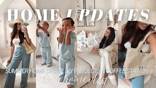 HOME UPDATES | summer home decor, DIY projects, new coffee station