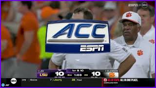 Clemson fan flips the birds and screams "F*ck you" to somebody on camera 😅 #LSUvsCLEM