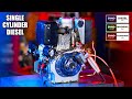 Single Cylinder Diesel Engine - Dyno Test (How Much HP?)