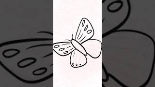 Butterfly Drawing #shorts