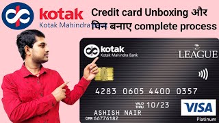 Kotak Mahindra bank credit card Unboxing 2023 | Kotak bank credit card pin kaise banaye 2023