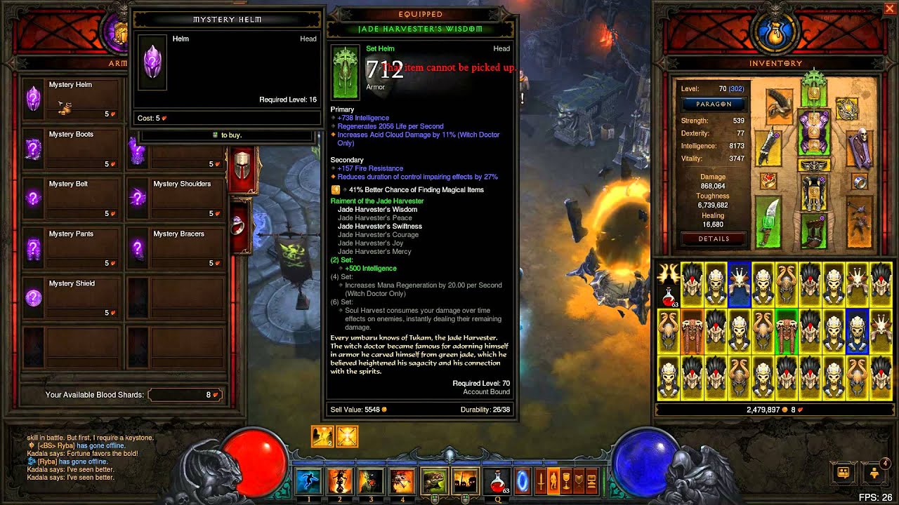 diablo 3 ros mask of jeram kadala 1000bs YouTube