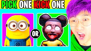 EXTREME PICK ONE KICK ONE CHALLENGE!? (LANKYBOX REACTION!)