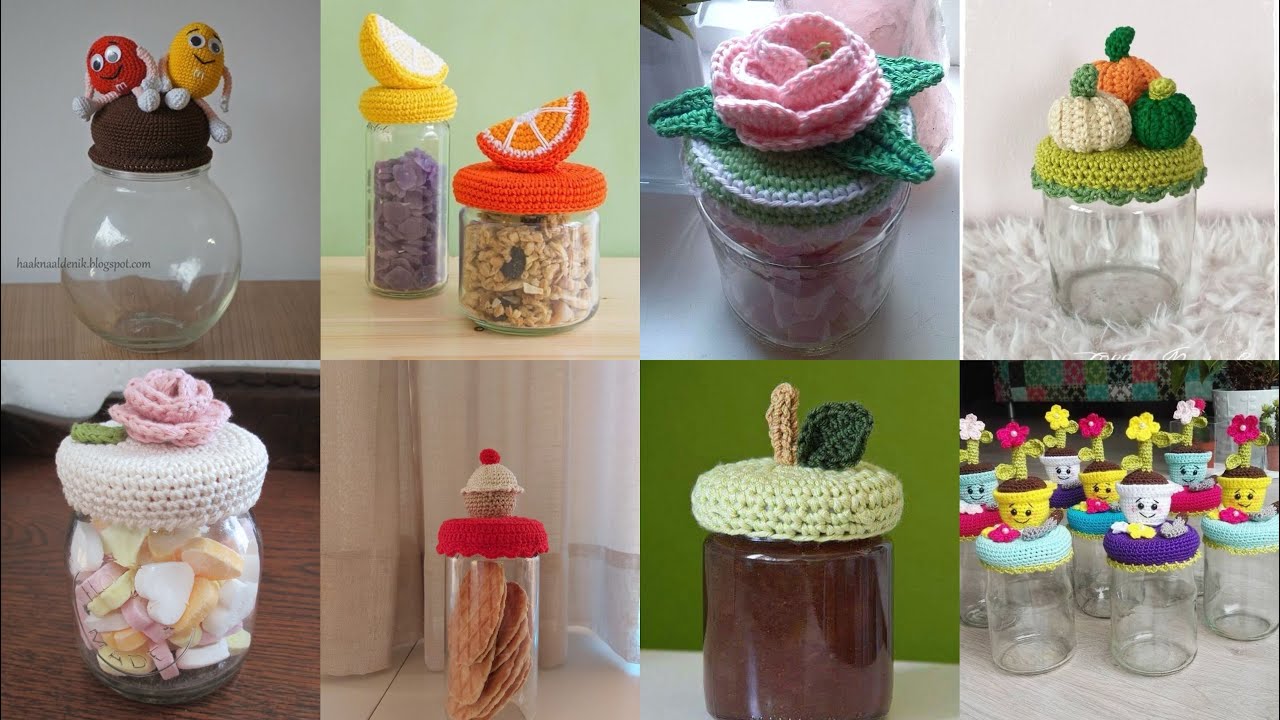 Свяжите симпатичную баночку крючком прямо сейчас! | вязаные изделия