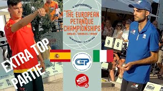 Extra TOP 👍 Finale du tête-à-tête ESPAGNE vs ITALIE : Championnat d'Europe de pétanque 2022