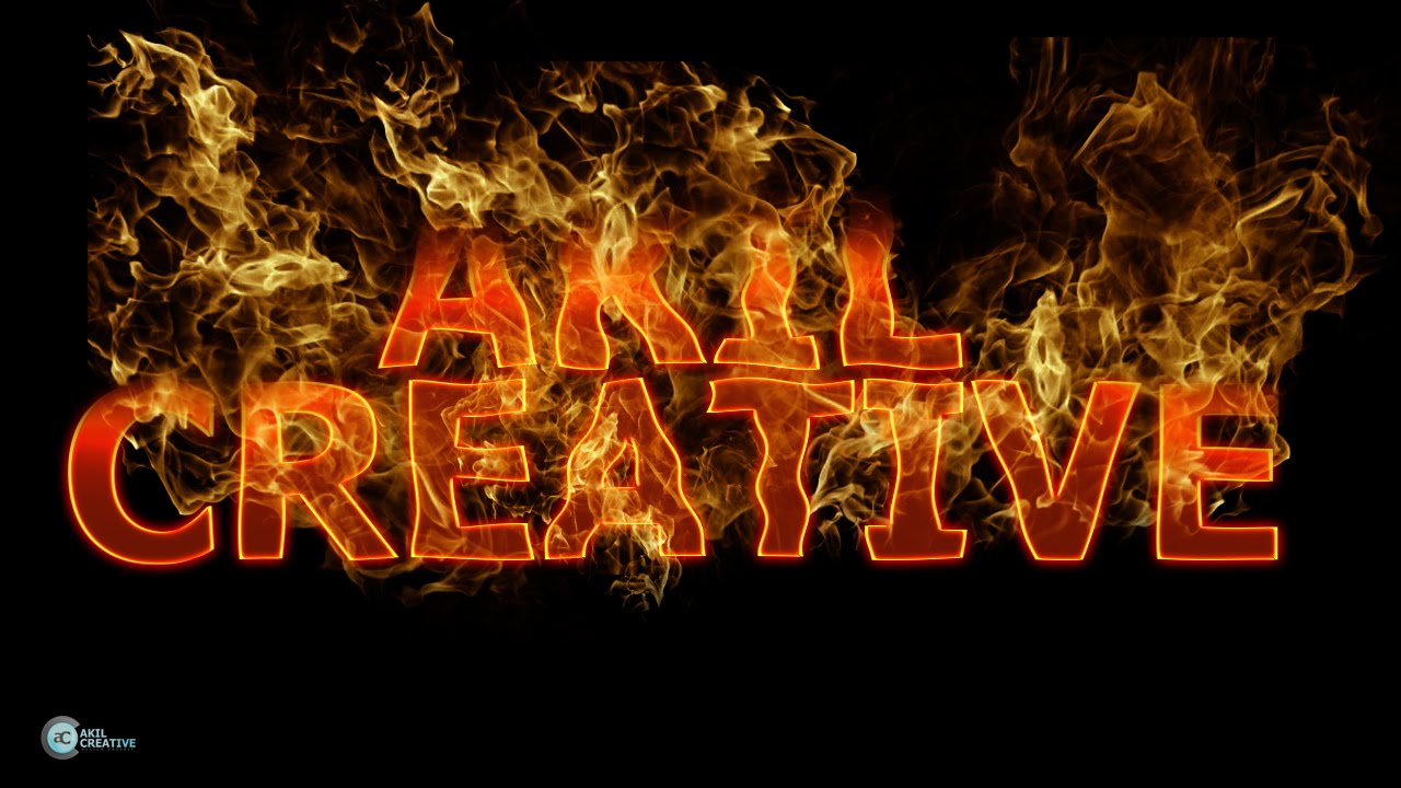 Fire Text Effect - Photoshop Tutorial - YouTube