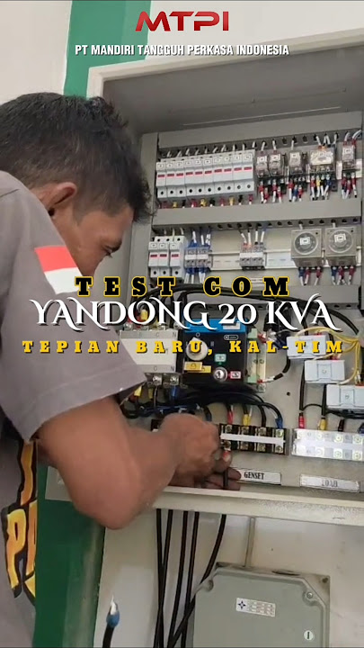 TEST COM GENSET YANGDONG 20 KVA, TEPIAN BARU, KALIMANTAN TIMUR. #genset #generatorset #instalasi