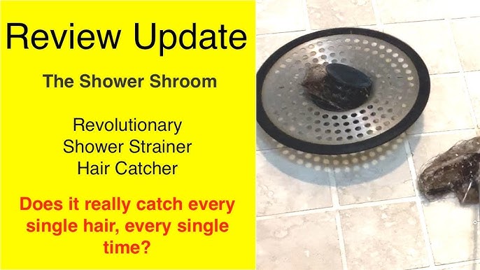 ShowerShroom Stealth hair catcher collects every hair