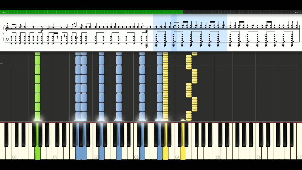 AC/DC Anything goes [Piano Tutorial] Synthesia YouTube