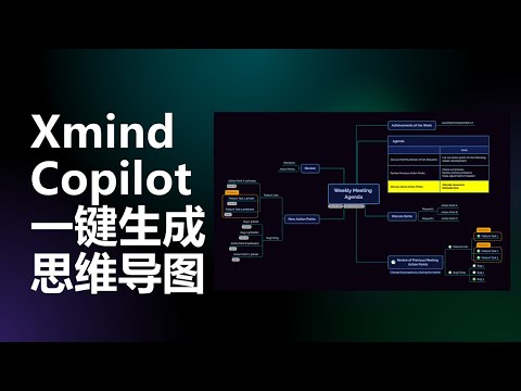 Xmind Copilot一键生成专业美观思维导图，脑图神器!