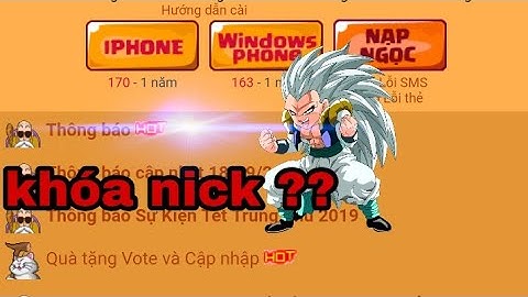 Ngọc Rồng Online - cập nhật khóa nick khi chơi các phiên bản hack auto ??