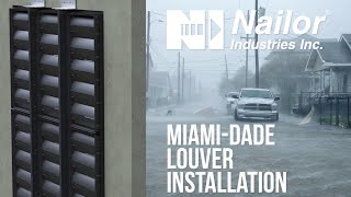Nailor Miami-Dade Qualified Louver 1606DHPM Installation