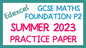[EDEXCEL GCSE Maths] - Practice Paper 2F