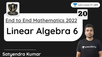 Linear Algebra 6 | Pratham Batch | Let