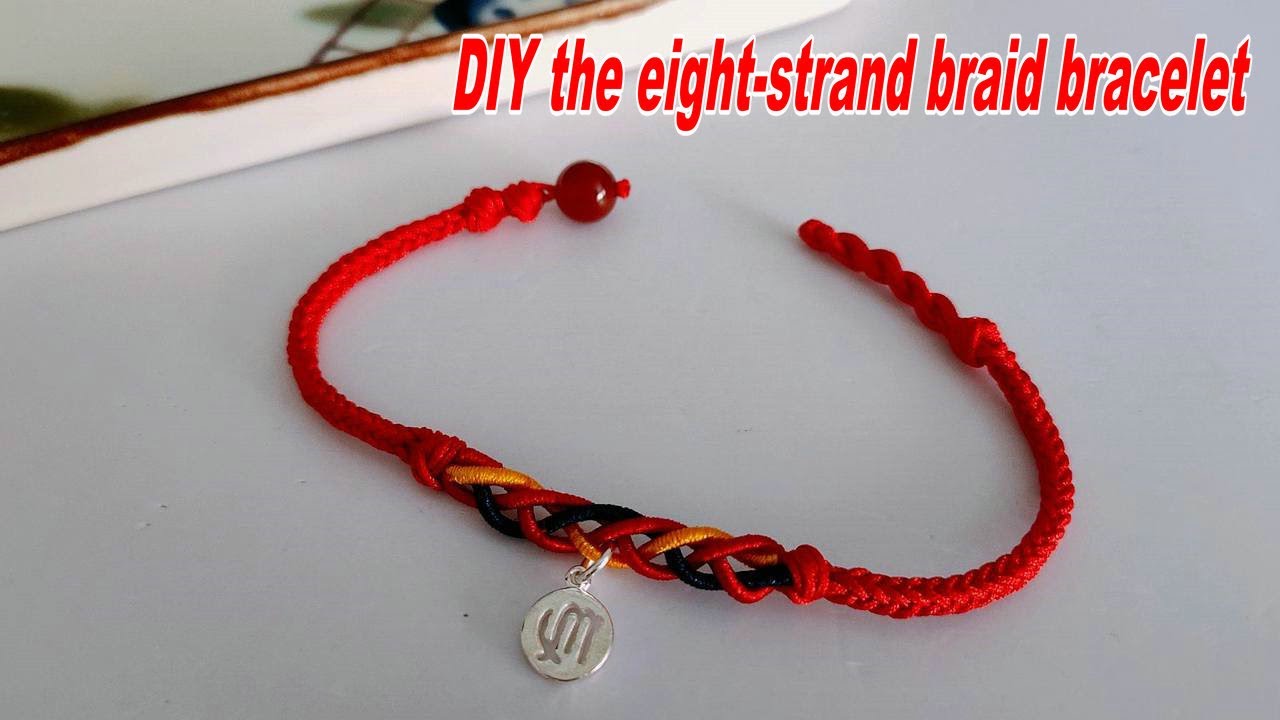How to DIY the eight-strand braid bracelet tutorial - YouTube