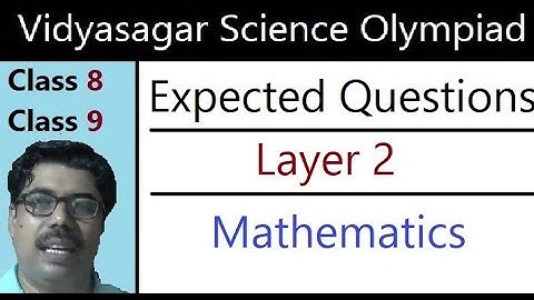 #VSO178, Layer 2, Practice, Mathematics, Vidyasagar Science Olympiad,