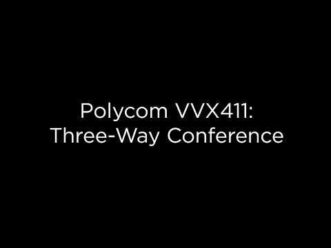 Vídeo: Como você faz uma chamada em conferência na Polycom?