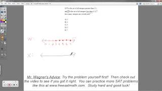 SAT Math - Question #29 (Integers and Sets)