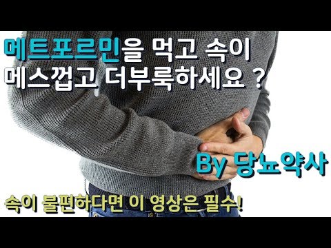 당뇨약 메트포르민을 먹고 속이 불편하다면?