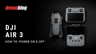 DJI Air 3/3S: How to Power on/off