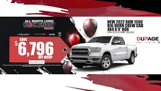 Black Friday Sales Event 2022 | BIG Discounts & Specials | Dupage Chrysler Dodge Jeep Ram