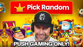 WE LET a PICK RANDOM BUTTON CHOOSE my SLOT BUYS!! PUSH GAMING EDITION!! (Bonus Buys) screenshot 5