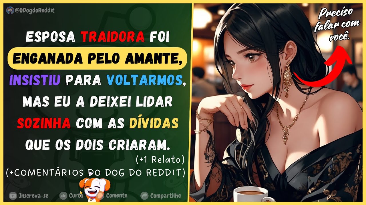 Esposa traidora foi enganada pelo amante, quis voltar, mas a deixei sozinha com as suas dívidas.