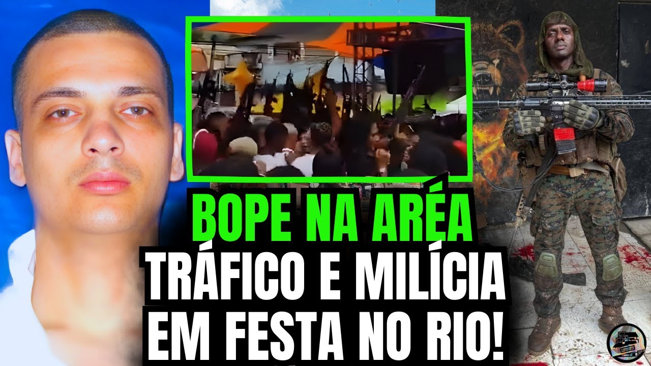 FESTA DO BN DO ANDARAÍ - BAILE DA UNIÃO DA MILICIA COM TCP - BOPE MANDOU 4 BANDIDO PRA VALA.