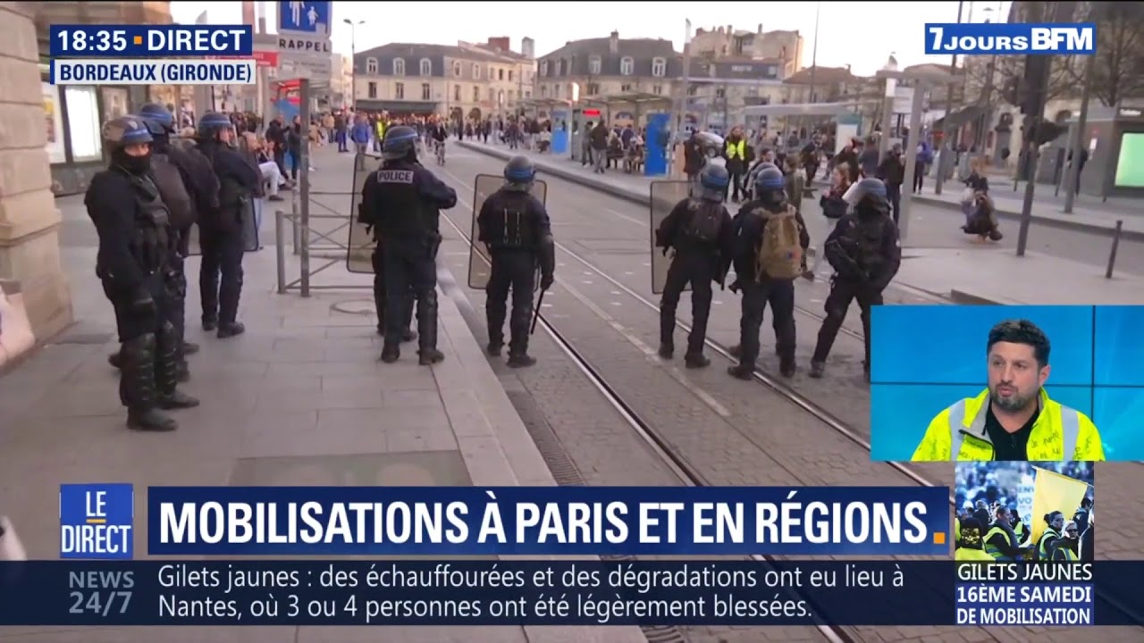 Un Gilet Jaune Quitte Le Plateau De Bfm Tv