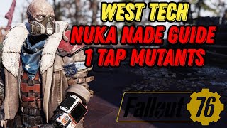 Fallout 76 [No Longer Works] West Tech Nuka Nade Guide | 1 Tap Super Mutants | Season 23