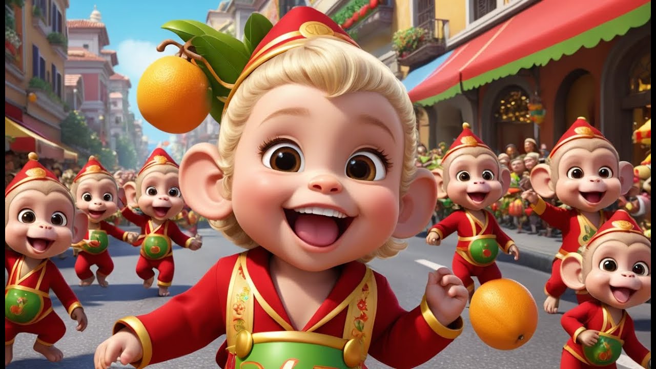 Monkey Market Learning Song | Fun Kids Song | Sing & Learn with Monkeys