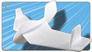 ★ Планер из пенопластовой потолочной плитки - как сделать самолет из потолочки своими руками