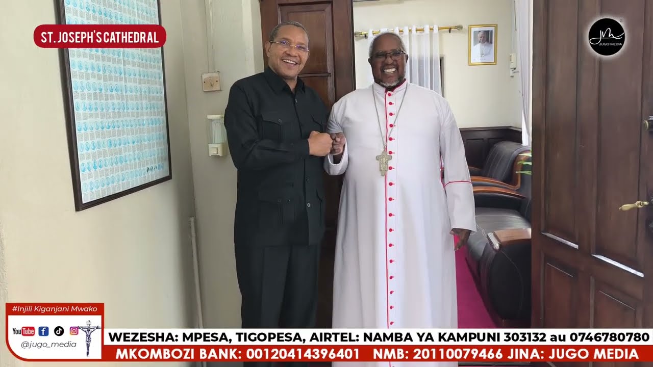 Mhe J. Kikwete alivyowasili Kanisa Kuu kuhani Msiba wa Kard. Pengo,Akutana na Askofu Mkuu Ruwa'ichi 