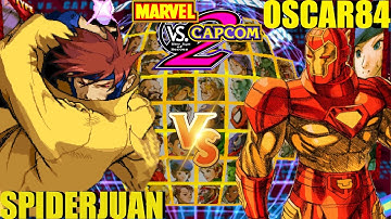 MvC2 Mvci Umvc3 SPIDERJUAN vs OSCAR84 (Fightcade) pt 1