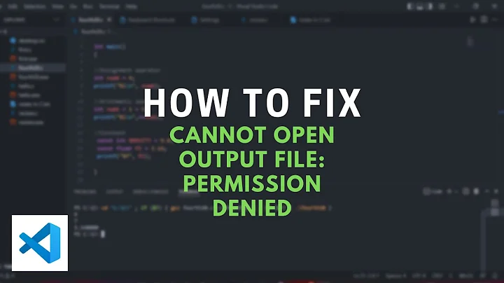 How to fix Cannot open output file: Permission denied collect2.exe: error: ld returned 1 exit status