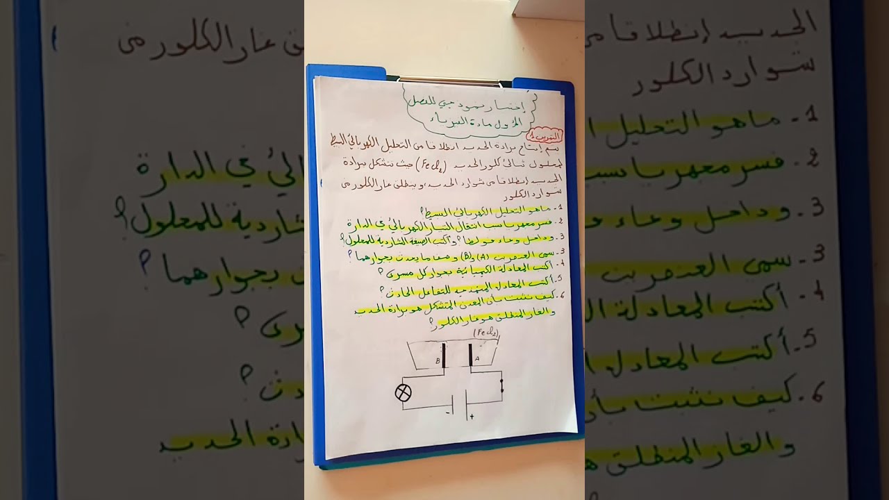 اختبار نموذجي الفصل 1😠😤