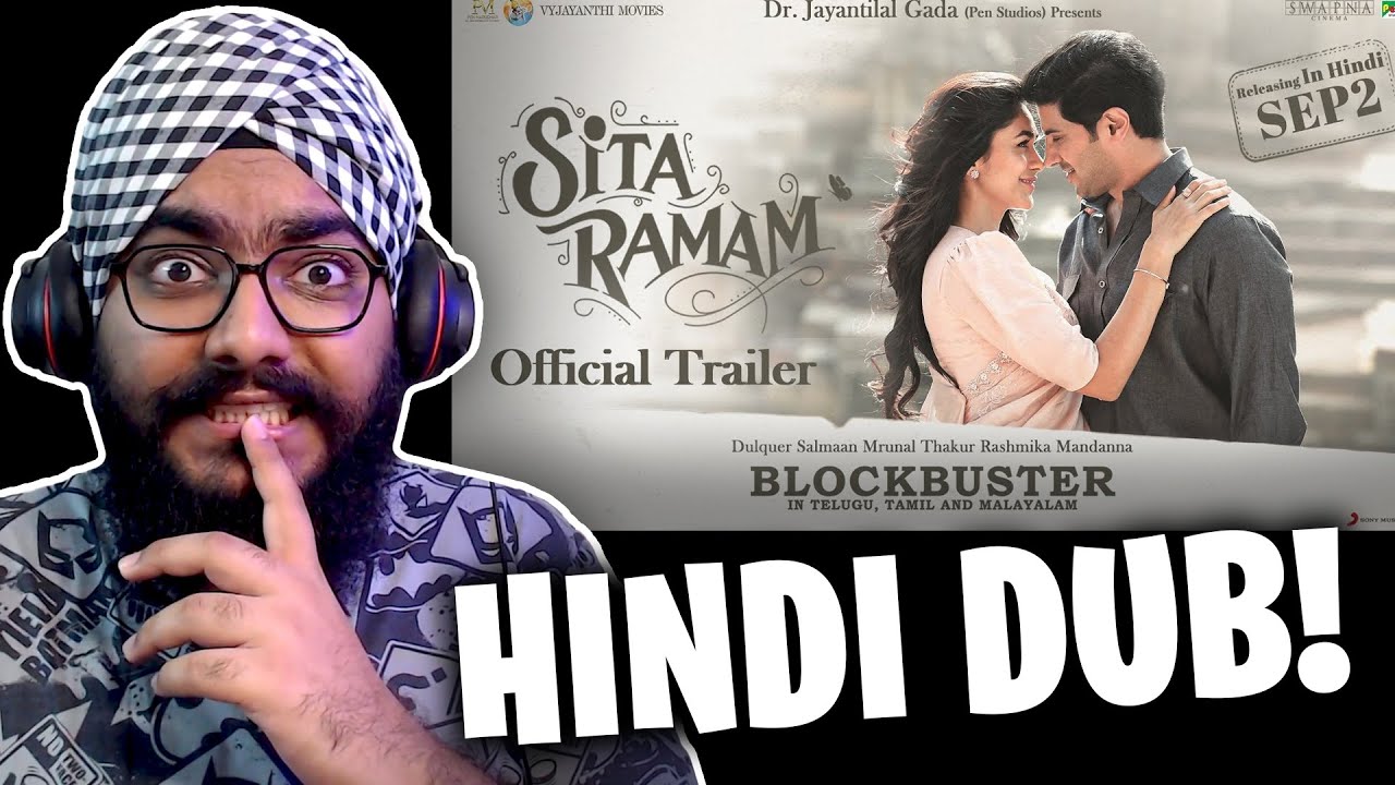 Sita Ramam HINDI Trailer REACTION Dulquer Salmaan Mrunal Rashmika YouTube