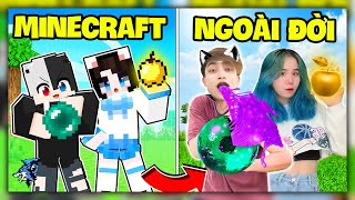 Siro Và Mèo Simmy Ăn Tất Cả Mọi Thứ Trong Minecraft Ngoài Đời Thật