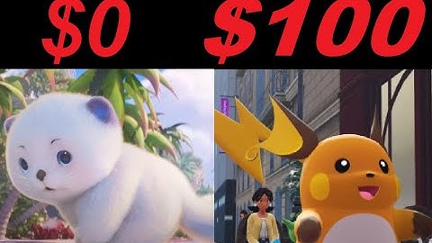 $0 GAME VS $100 GAME [ANIIMO VS POKEMON]
