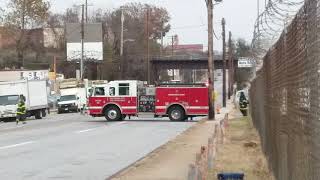 BCFD Engine 55, Truck 10, & Batallion Chief 3 Returning