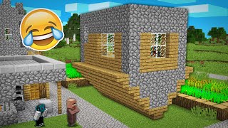 VYTROLLIL JSEM VESNIČANA S DOMEM VZHŮRU NOHAMA! | Minecraft