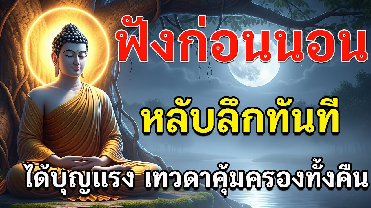 ฟังก่อนนอน หลับลืกทันที ได้บุญแรง เทวดาคุ้มครองทั้งคืน