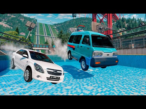 COBALT VA DAMAS 250KM/S TEZLIKDA SUV USTIDA QANCHA VAQT YURA OLDI? - BEAMNG.DRIVE