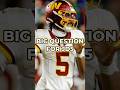 The Big Question Surrounding QB Jayden Daniels #nfl #commanders #shorts