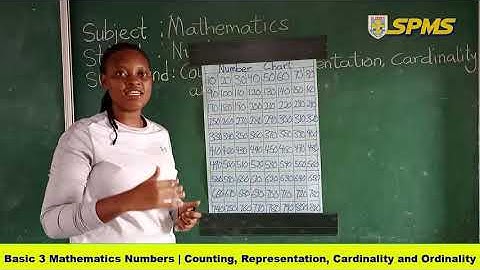 basic 3 mathematics number counting, representintation and ordinality current 1