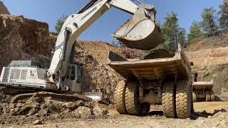 Liebherr 984 Excavator Loading Caterpillar 777 Dumpers - Sotiriadis/Labrianidis Mining Works