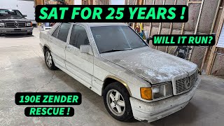 A TRUE 80S MERCEDES 190E CHICAGO GARAGE/BARN FIND THAT SAT FOR 25 YEARS !